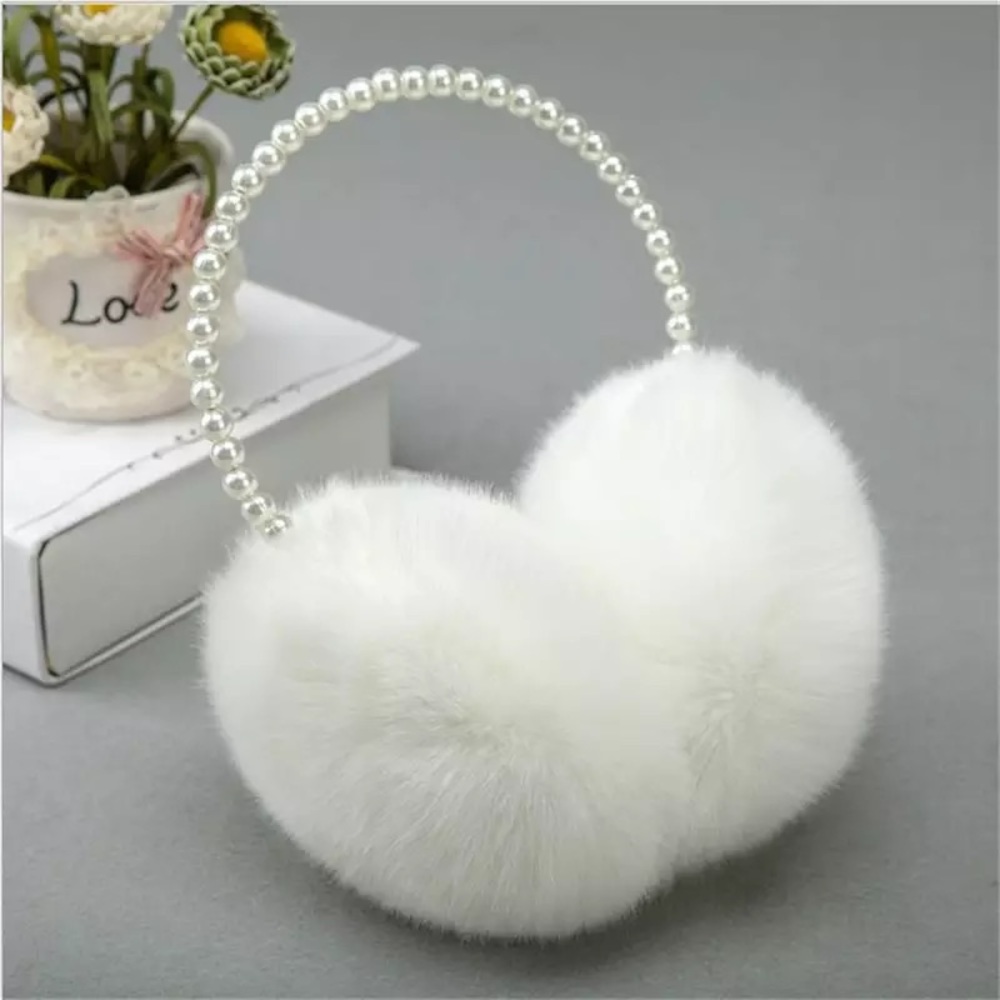 Pearls and Plush Earmuffs